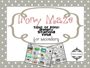 Preview of Irony Picture Maze Activity for Middle and High School