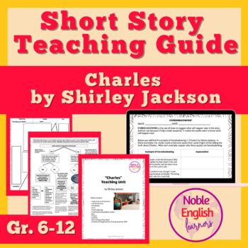 Preview of Unreliable Narrator Short Story Teaching Guide Charles by Shirley Jackson