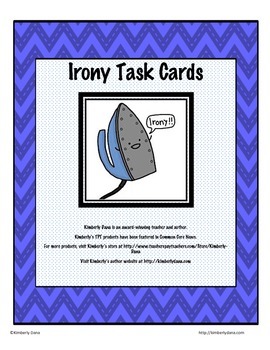 Preview of Irony Task Cards