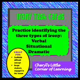 Irony Task Cards - Situational, Dramatic, and Verbal
