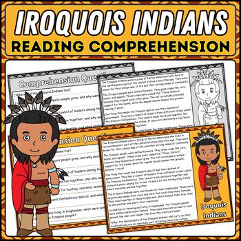 Preview of Iroquois Indians Reading Comprehension Passage | Indian Native American Tribes