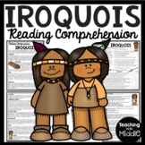Iroquois Native Americans Reading Comprehension Worksheet 