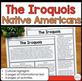 Iroquois Native Americans Reading and Comprehension Activities