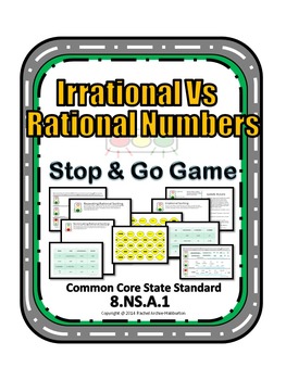 Preview of Irrational vs Rational Game - Activity and Assessment - 8.NS.1 Real Numbers