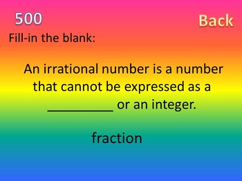 Rational and Irrational Numbers Activity by Idea Galaxy | TpT