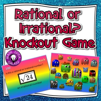 Preview of Rational and Irrational Numbers Review Game