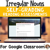 Irregular Nouns SELF-GRADING Assessments for Google Classroom