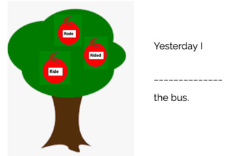 Preview of Irregular Past Tense Apple Picking