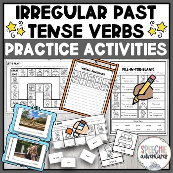 Preview of Irregular Past Tense Verbs Grammar Practice Activities