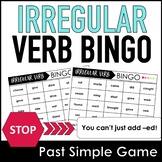 ESL: Past Simple Irregular Verb Practice Bingo Game Boards
