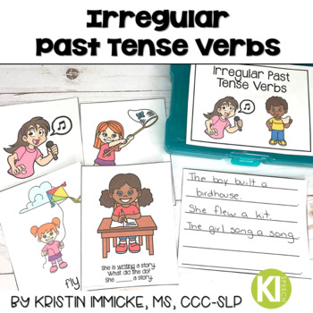 Preview of Irregular Past Tense Verb Flashcards and Activities