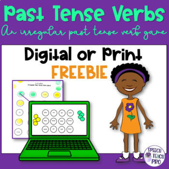 Preview of Irregular Past Tense Verb Game | Speech Therapy