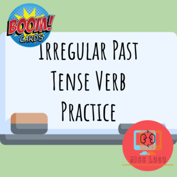 Preview of Irregular Past Tense Verb Sentences Practice 2 Boom Cards™️ Speech Therapy
