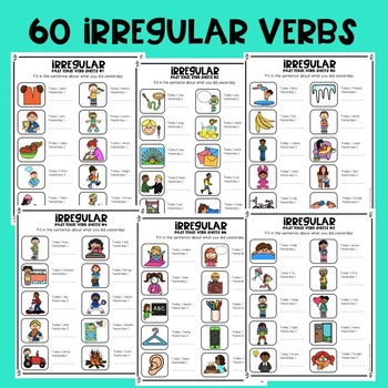 age of acquisition irregular past tense verbs
