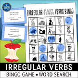 Irregular Past Tense Verbs Bingo Game and Word Search