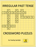 Irregular Past Tense Verbs Crossword Puzzles