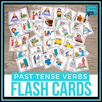 Preview of Irregular Past Tense Verbs Flash Cards