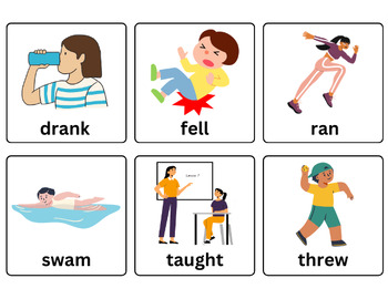 Irregular Past Tense Verbs - Flashcards, Worksheets, Data Sheets & More