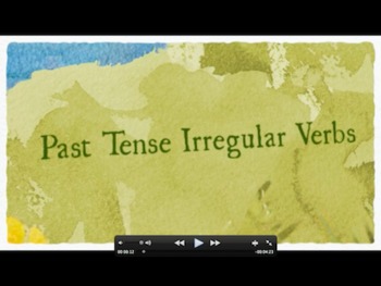 Preview of Irregular Past Tense Verbs - Quick Time Movie