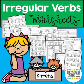 irregular past tense verbs worksheets by first grade centers and more