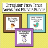 Irregular Past Tense Verbs and Plurals Activity Bundle - F