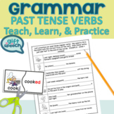 NO PREP Verbs Past Tense Regular and Irregular Teach, Lear
