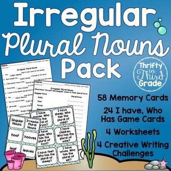 Preview of Irregular Plural Nouns Activities and Practice
