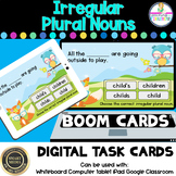 Irregular Plural Nouns Digital BOOM CARDS Distance Learning