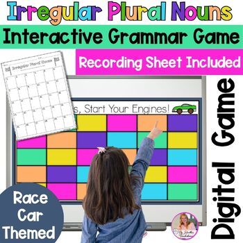 Preview of Irregular Plural Nouns Digital Game | Distance Learning