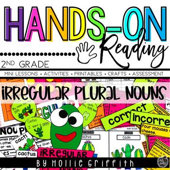 Preview of Irregular Plural Nouns Hands on Grammar Activities | Craft, Games, Worksheets