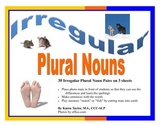 Irregular Plural Nouns, Speech Language Therapy, Grammar Photos