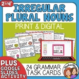 Irregular Plural Nouns Task Cards - Engaging Short Answer 