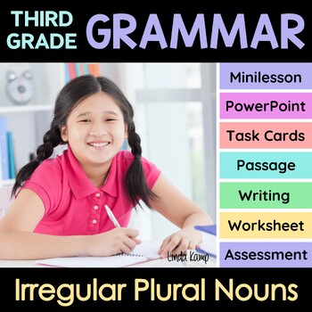 Preview of Irregular Plural Nouns Worksheets, Activities, PowerPoint Third Grade Grammar