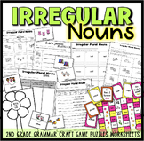 Irregular Plural Nouns Worksheets Craft Board Game Write t
