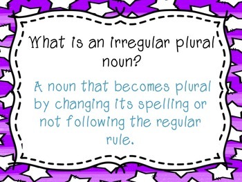 nouns irregular plural change spelling powerpoint