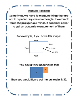 Preview of Irregular Polygons Perimeter Guide