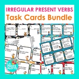 Irregular Present Tense Verbs Task Cards Bundle | JUGAR, S