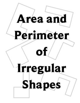 Preview of Irregular/Complex Shape Area and Perimeter (squares and rectangles)