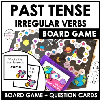Preview of Irregular Verbs Past Tense Board Game - Past Simple Verb Practice Activity