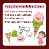 100 Irregular-Verb Ice Creams (cut and paste activity)