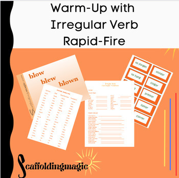 Preview of Warm-Up with Irregular Verbs Rapid-Fire !!!