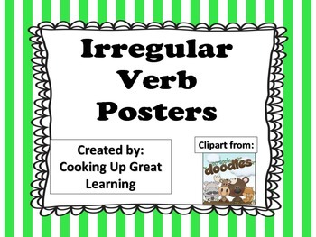 Preview of Irregular Verb Posters