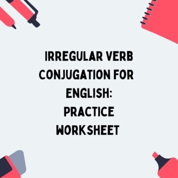 Preview of Irregular Verb Practice