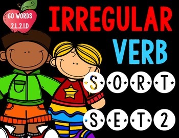 Preview of Irregular Verbs Worksheets Distance Learning