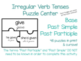 Irregular Verb Tenses Puzzle- 48 Words for Reading Centers