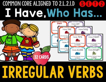 Preview of Irregular Verbs - I Have Who Has Game - Set 2