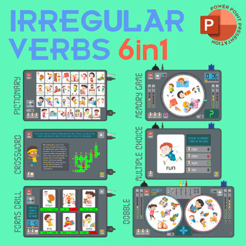 Preview of Irregular Verbs 6in1 (PowerPoint)