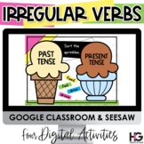 Irregular Verbs Digital Activities for Google Classroom an
