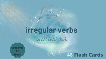 Preview of Irregular Verbs FLASHCARDS A2 level