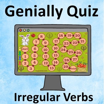 Preview of Irregular Verbs Interactive Board Game